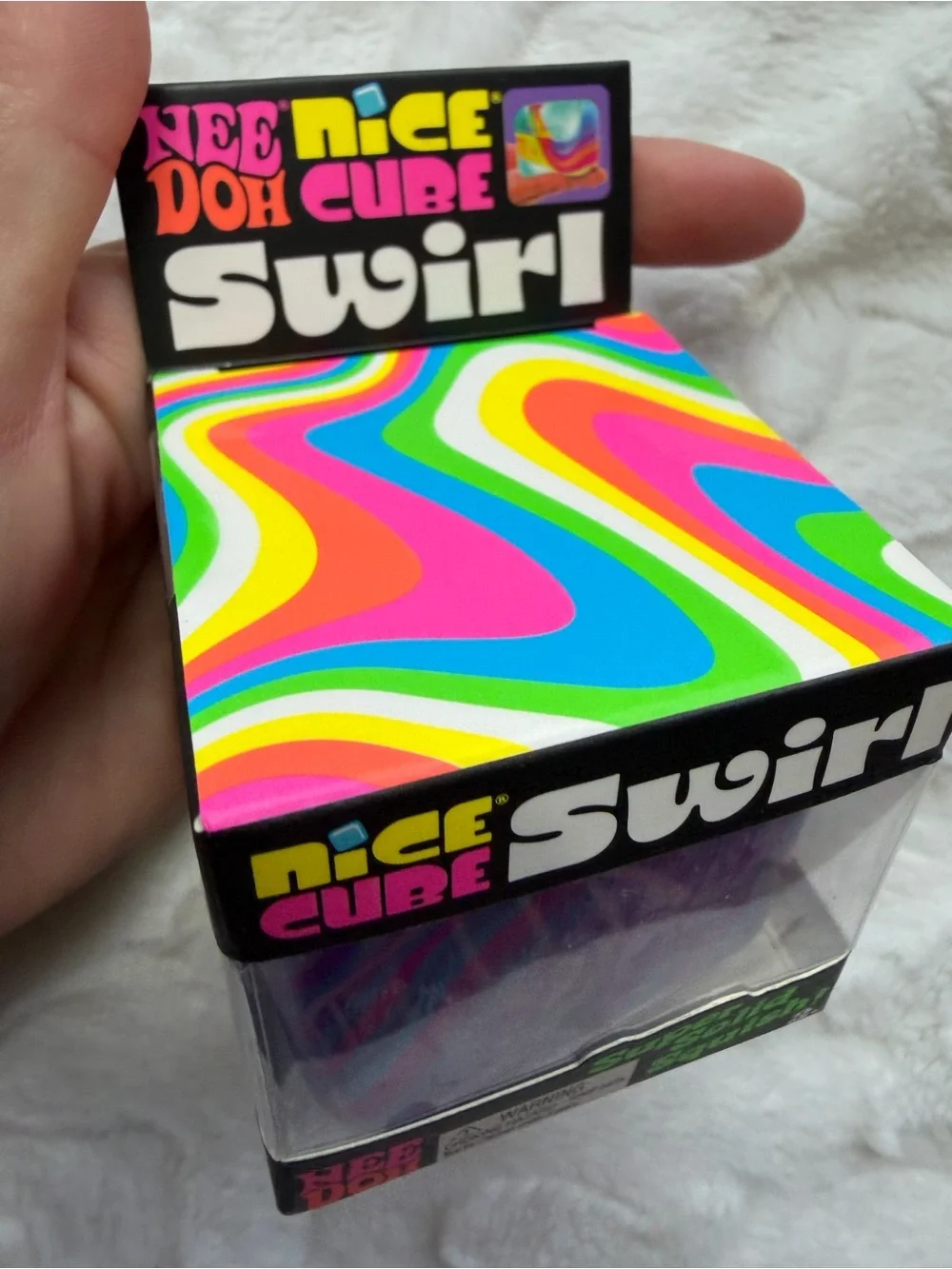 💙💜🩷 NIB NEEDOH by Schylling – Nice Cube Swirl | Blue, Purple & Pink ✨